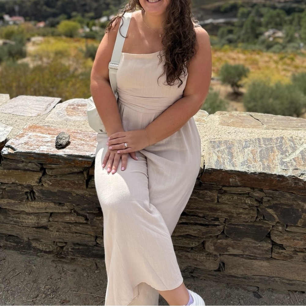 One shoulder jumpsuit